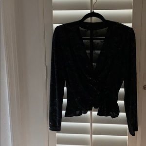 Vintage 80’s blouse with sparkle sequins